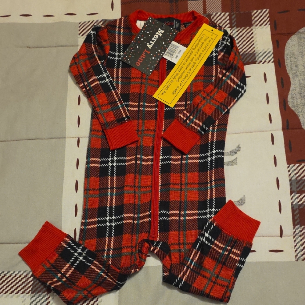 Cozy Plaid Kids Footie by Macy's